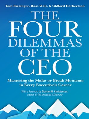 cover image of The Four Dilemmas of the CEO